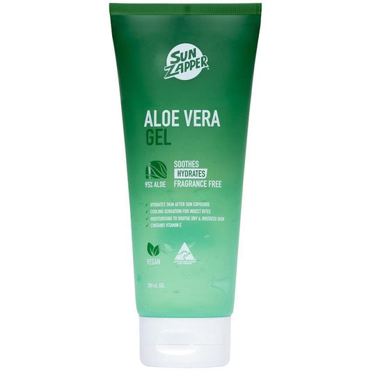 SUN ZAPPER Aloe Vera Gel - 95% Pure Aloe - 200ml