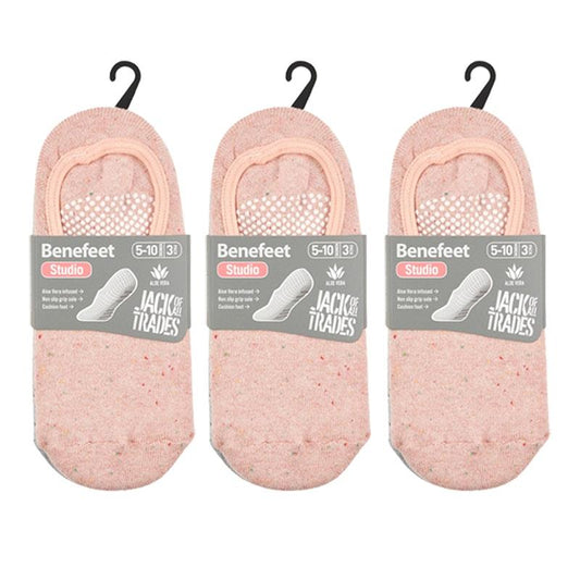 Benefeet 9 Pairs of Women's Studio Socks with Terry Lining & Non-Slip - Nep Yarn Size 5-10-Auzzi Store