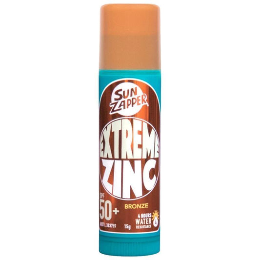 SUN ZAPPER Extreme Zinc Stick SPF 50+ Bronze 15g - Ultimate Sun Protection