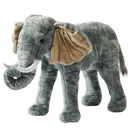 Jiggle & Giggle Large Standing Soft Plush Toy Elephant - 1 Piece - Auzzistore