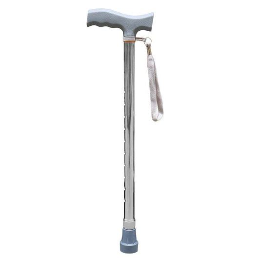 Livingstone Adjustable Aluminium Walking Stick - Silver (52.5-75.5 cm)
