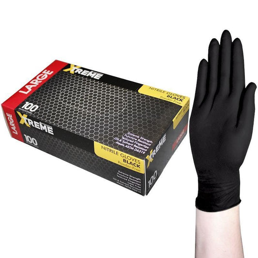 Livingstone Xtreme Thick Heavy Duty Nitrile Gloves - Large (100 Pieces)-Auzzi Store
