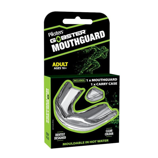 Piksters Gobster Adult Mouthguard with Case - 1 Pack for Ages 16+