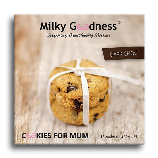 Milky Goodness Dark Chocolate Chip Lactation Cookies 12 Pack - Satisfy Your Cravings - Auzzistore