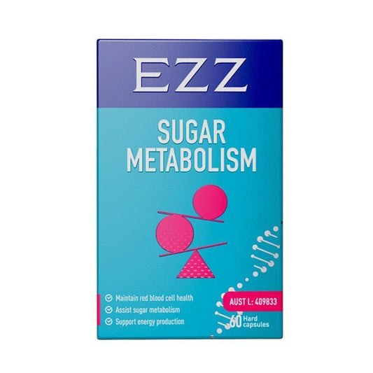 EZZ Sugar Metabolism 60 Capsules - Optimize Blood Glucose Levels
