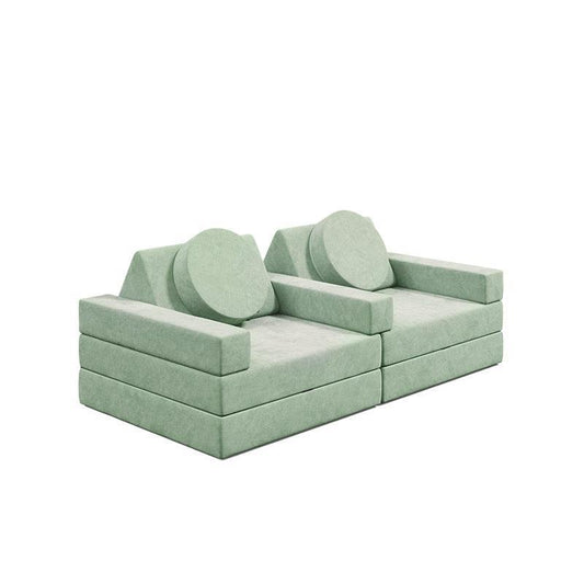 Loungey Mini 11 Piece Play Couch - Sea Foam-Auzzi Store