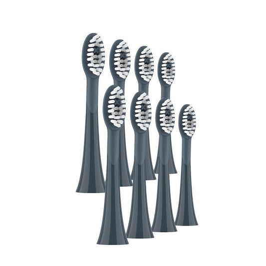 ORDO Sonic Brush Head Charcoal Grey | Stone - 8 Pack Bundle