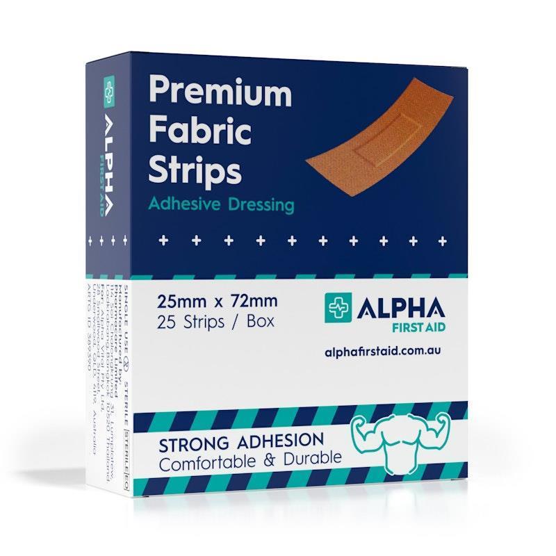 Alpha First Aid Fabric Strips - 25 Pack for Superior Wound Care-Auzzi Store