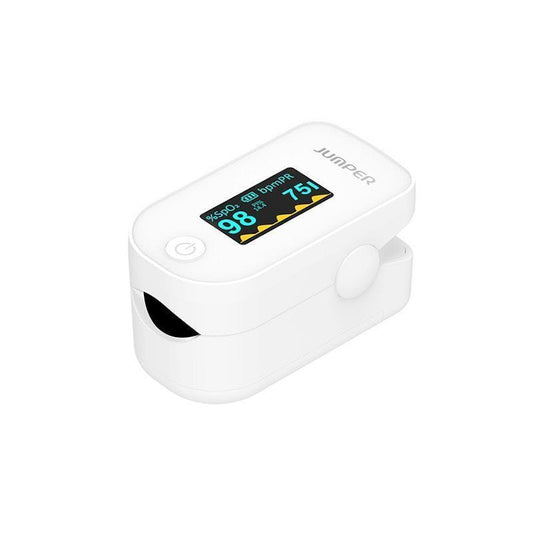 Jumper Finger Pulse Oximeter with Alarm Feature & Perfusion Index - 1 Unit