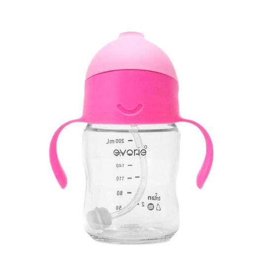 Evorie Tritan Baby 360 Straw Water Bottle Sippy Cup 200mL - Strawberry-Auzzi Store