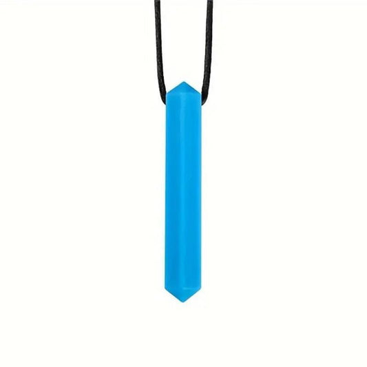 Sensory Safari Crystal Blue Sensory Necklace - Oral Fidget for Stress Management