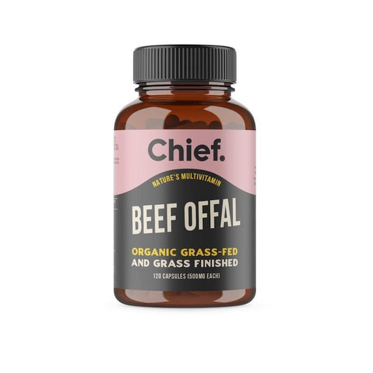 Chief Organic Beef Offal (Natural Multivitamin) - 120 Capsules-Auzzi Store
