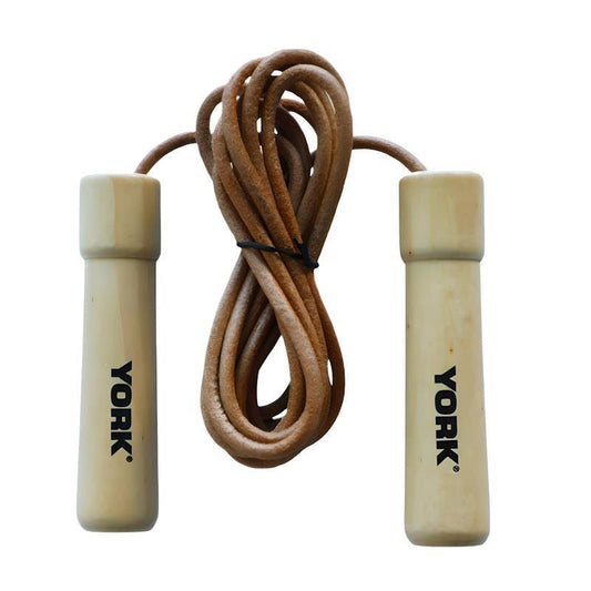 York Leather Skipping Rope - 1pc for Smooth and Fast Workouts