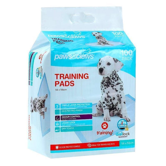 Paws & Claws Antibacterial Training Pads - 100pc