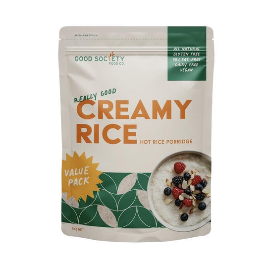 Good Society Food Co. Creamy Rice - Unflavoured 1Kg - Nutritious and Versatile-Auzzi Store