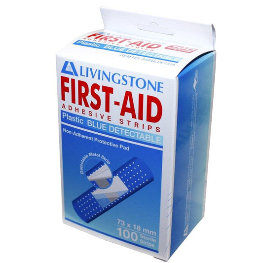Livingstone X-Ray Detectable Waterproof Adhesive Strips - 100 Pieces - Auzzistore