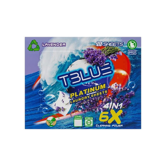 TBLUE Laundry Detergent Sheets - Lavender Pack of 100 Sheets