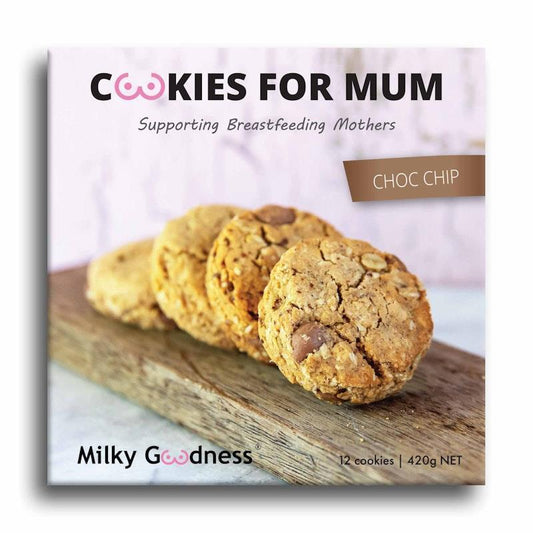 Milky Goodness Chocolate Chip Lactation Cookies - 12 Pack - Auzzistore