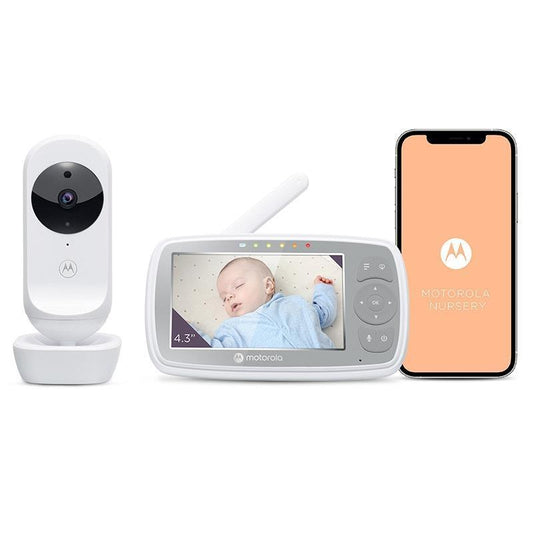 Motorola VM44 Connect 4.3" Wi-Fi Video Baby Monitor 1pc - Stay Connected with Your Baby