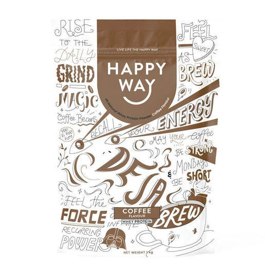 Happy Way Deja Brew Coffee Whey Protein Powder - 1kg-Auzzi Store