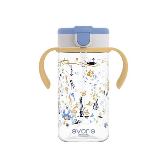 Evorie Tritan Kids Straw Water Bottle Mug 300mL - Under the Sea Design-Auzzi Store