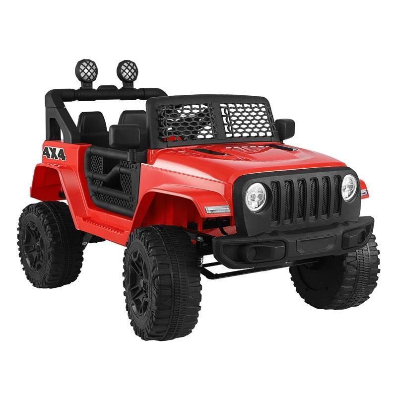 Mazam 12V Electric Ride On Car Jeep Toy with Remote Control - Red-Auzzi Store