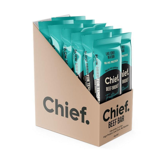 Chief Organic Beef Bars - Traditional 12 Pack-Auzzi Store