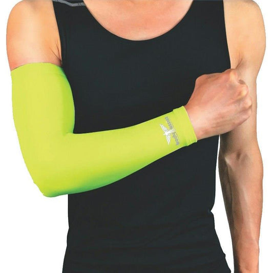 BodyAssist Compression Arm Sleeve Lime LARGE (2 PACK) - Performance and Comfort Combined - Auzzistore
