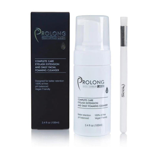 Prolong Lash Eyelash Extension Foaming Pump 100ml Cleanser with Brush-Auzzi Store