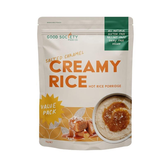 Good Society Food Co. Creamy Rice - Salted Caramel 1Kg - A Sweet and Savory Delight-Auzzi Store