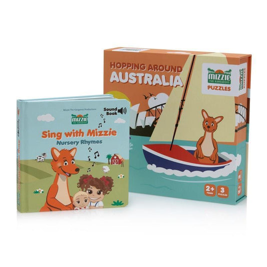 Mizzie The Kangaroo Toddler Birthday Gift Set - Fun Learning Experience