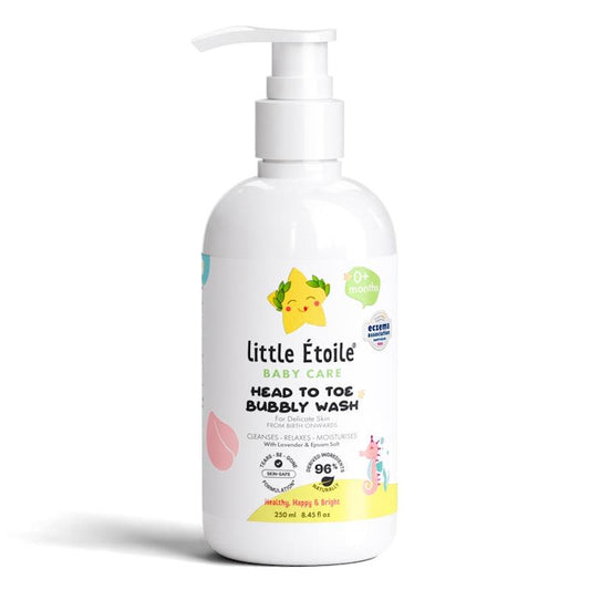 Little Étoile Head to Toe Bubbly Wash for Delicate Skin (0+ Months) - 250ml - Auzzistore