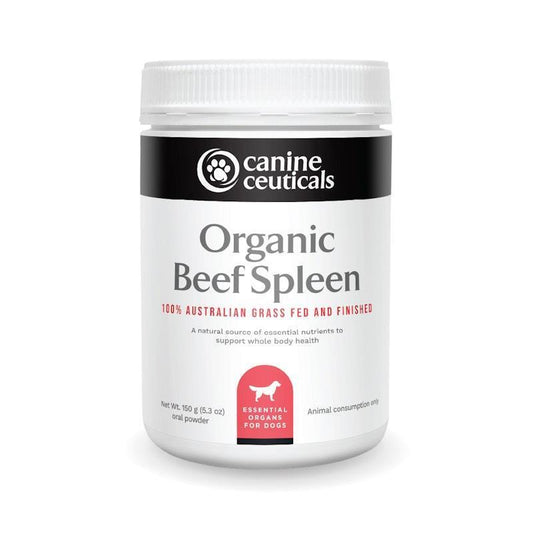 CanineCeuticals Organic Beef Spleen 150g - Nutrient-Dense Superfood for Dogs-Auzzi Store