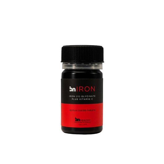 BN Healthy Iron - 24mg Iron (II) Glycinate with Vitamin C - 30 Tablets