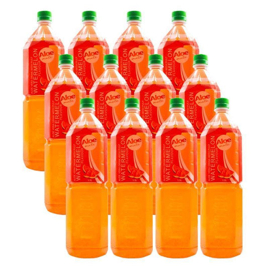 Aloe Mate Aloe Vera Drink 1.5L Watermelon - 12 Pack