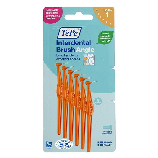 TePe® Angle™ Interdental Brushes - Orange Size 1-Auzzi Store
