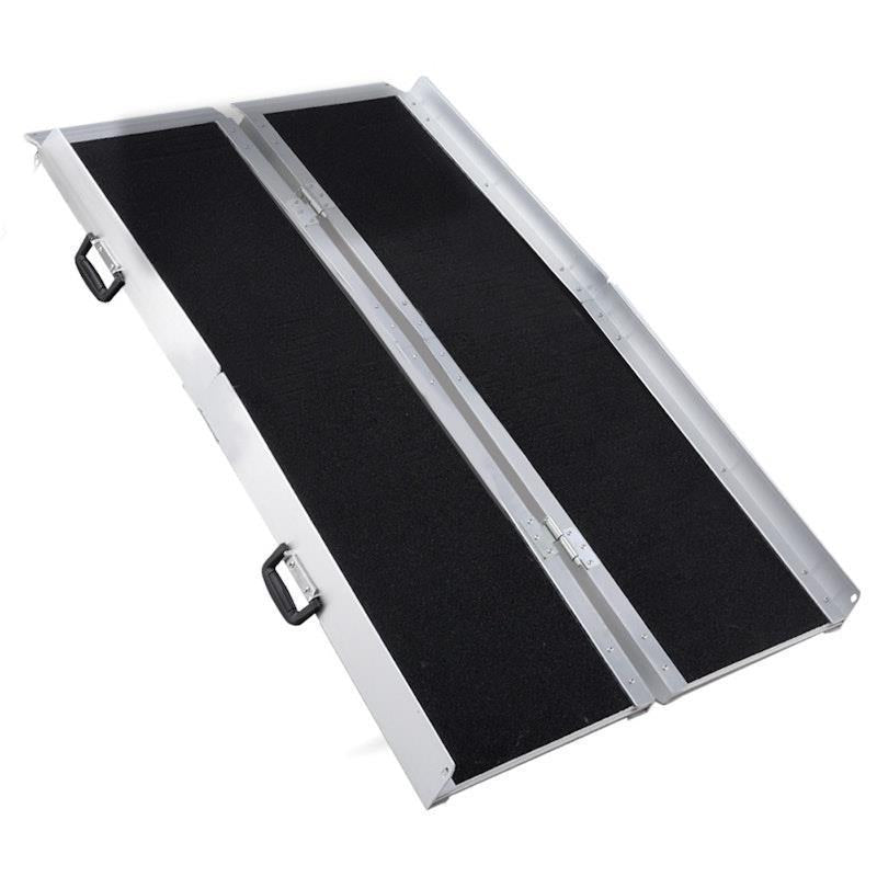 Equipmed 182cm Portable Folding Aluminium Access Ramp - Durable & Lightweight