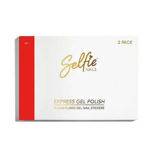Selfie Nails Express Gel Polish Red - 3 Pack for Stunning Nails-Auzzi Store
