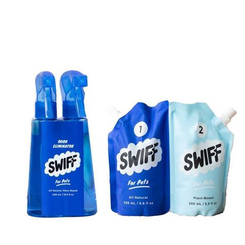 SWIFF For Pets Odor Neutralizing Bottle + Refill Bundle Kit (400 mL) - Auzzistore