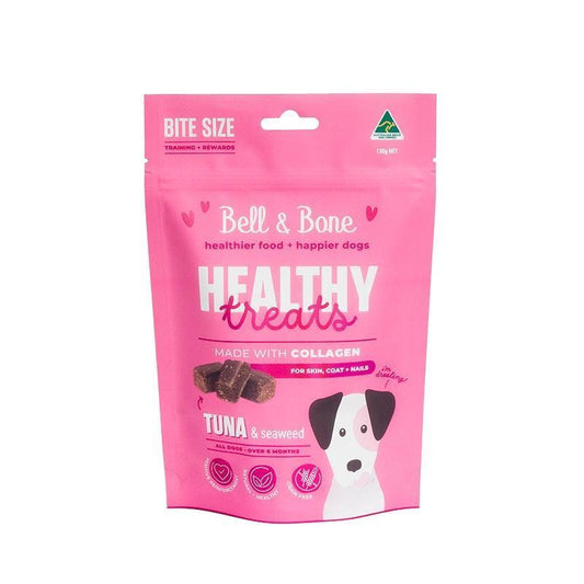 Bell & Bone Healthy Treats for Skin, Coat & Nails - Tuna & Seaweed 130g