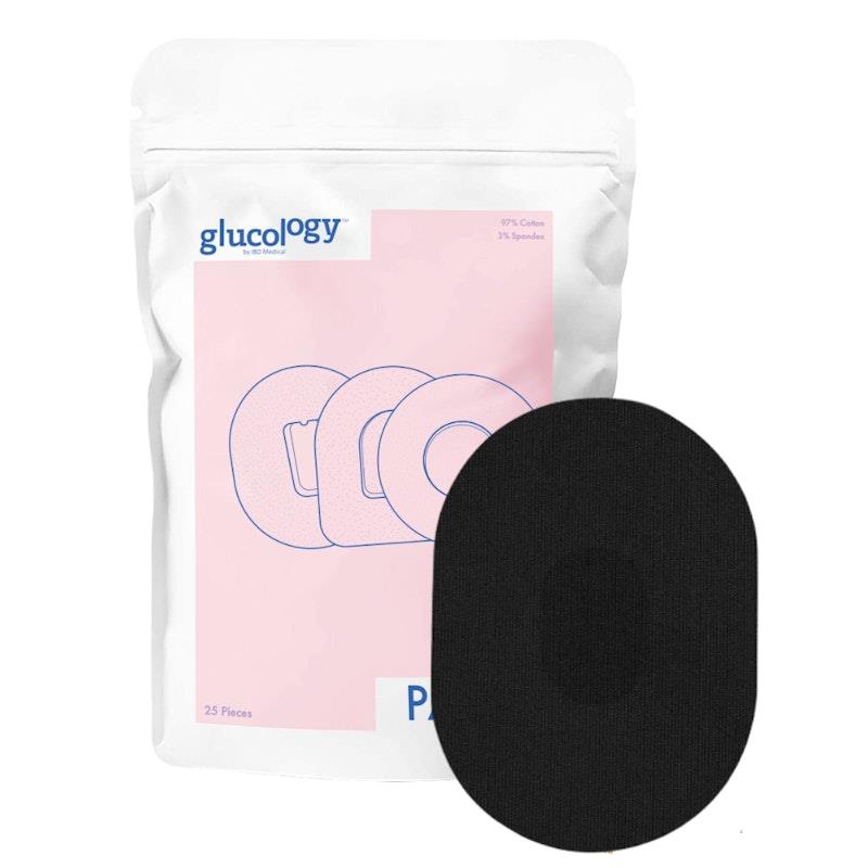 Glucology CGM Patches for Medtronic Guardian Elite & Freestyle Libre - Black