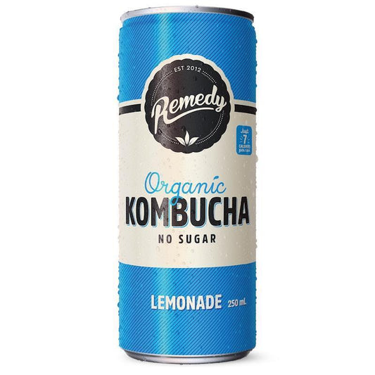 Remedy Kombucha - Lemonade (250ml Can x 24)