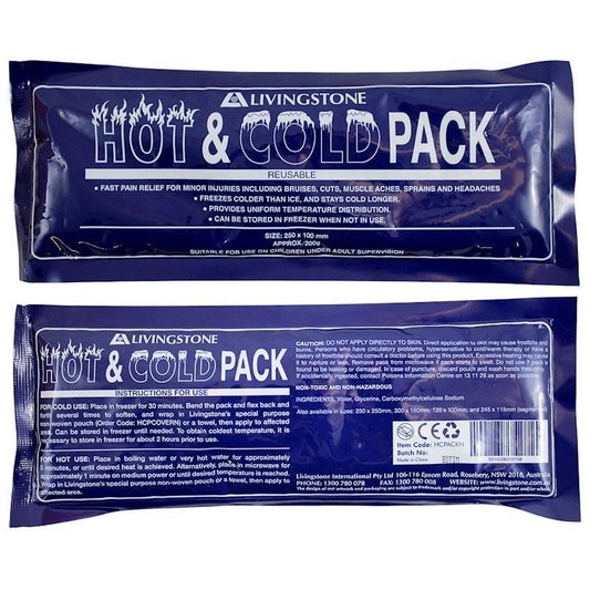 Livingstone Hot and Cold Pack - 200g (10 x 25cm) for Pain Relief