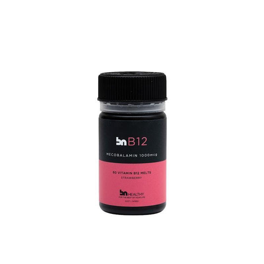 BN Healthy B12 Strawberry - 1000mcg Mecobalamin - 60 Melts