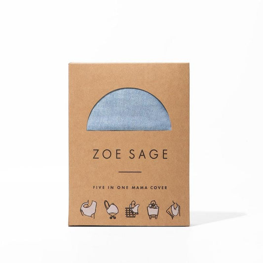 Zoe Sage 5-in-1 Multi-Use Mama Cover - Sea Blue 1pc