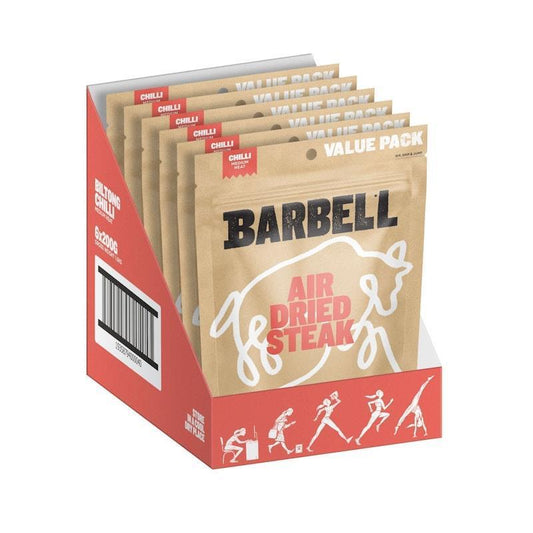 Barbell Foods Chilli Biltong 200g - 6 Pack of Flavorful Snacks