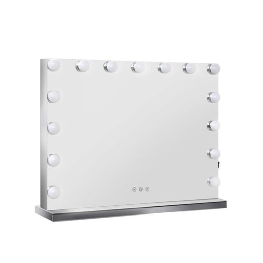 Embellir Hollywood Vanity Makeup Mirror with LED Light & Bluetooth - 58x46cm