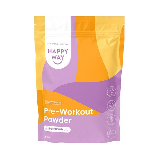 Happy Way Passionfruit Pre-workout 250g - Energizing Performance Enhancer