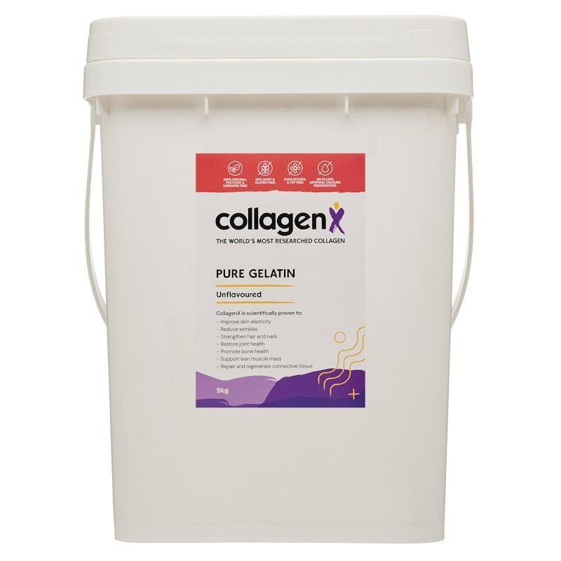 CollagenX Pure Bovine Gelatin Powder 5Kg - Premium Natural Protein for Health