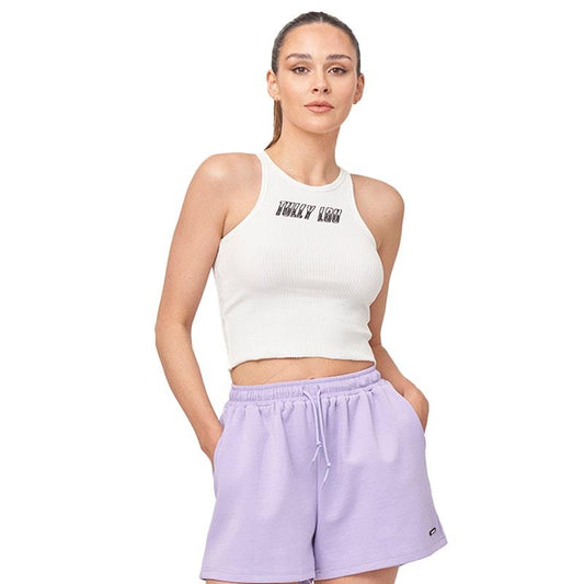 Tully Lou Ribbed Tank - White M